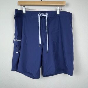 Maui Rippers Women's Board Shorts Sz 14 Navy Blue Surf‎ Swim 9.5"
